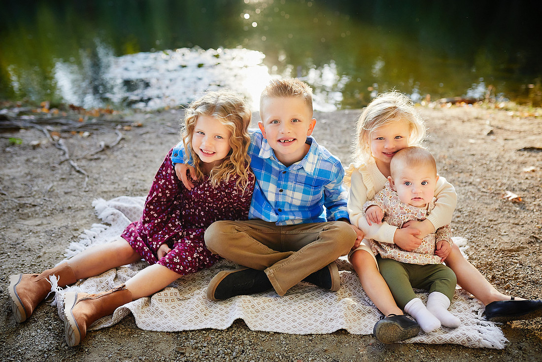 The S Family: Portrait Session at Coe Lake in Berea