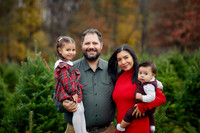 The M Family: Holiday Portrait Session at Rauh Christmas Tree Farm in Stow