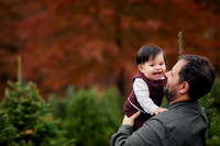 The M Family: Holiday Portrait Session at Rauh Christmas Tree Farm in Stow