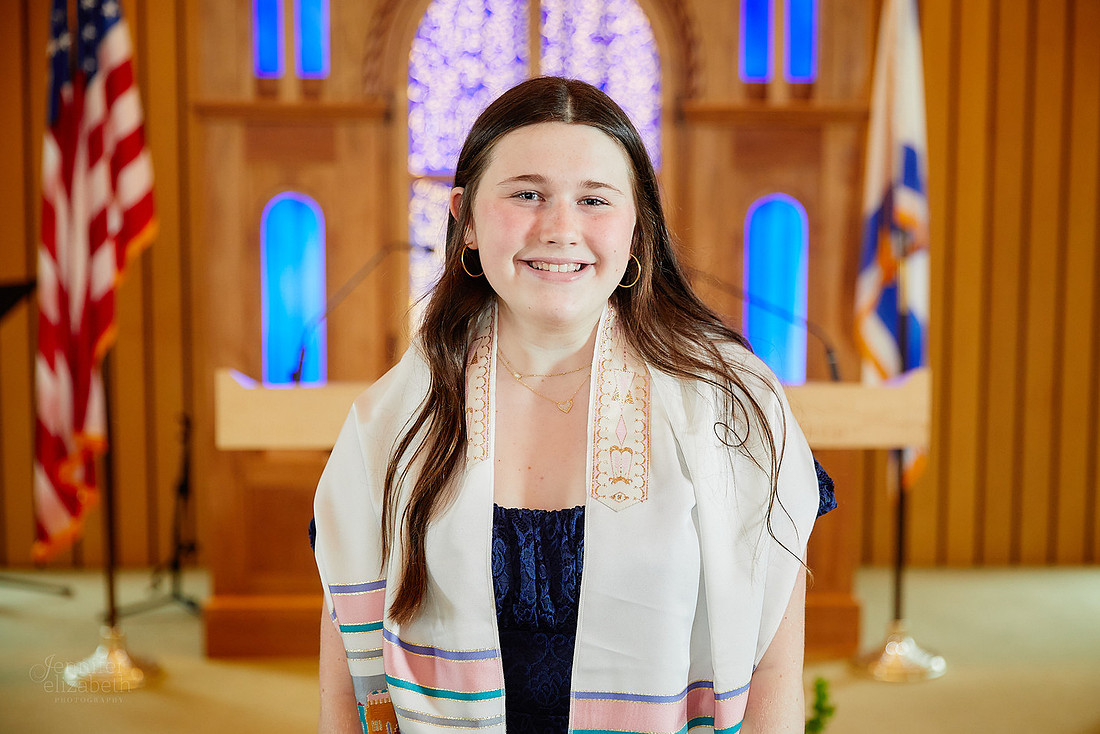 Evie: Bat Mitzvah Portraits at Congregation Mishkan Or in Beachwood