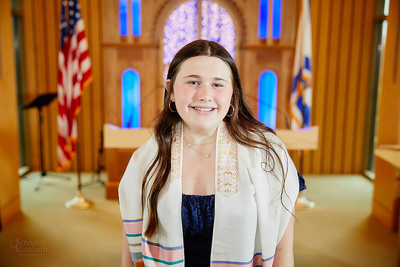 Evie: Bat Mitzvah Portraits at Congregation Mishkan Or in Beachwood
