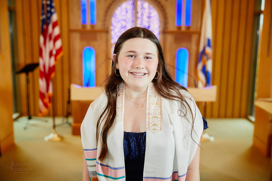 Evie: Bat Mitzvah Portraits at Congregation Mishkan Or in Beachwood