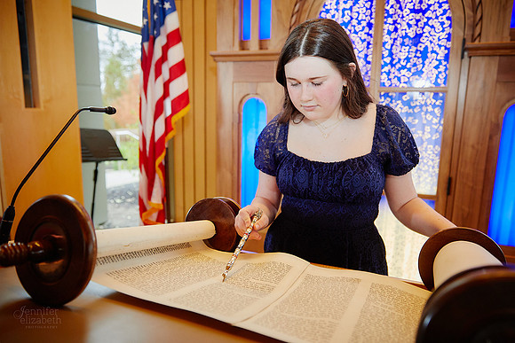 Evie: Bat Mitzvah Portraits at Congregation Mishkan Or in Beachwood