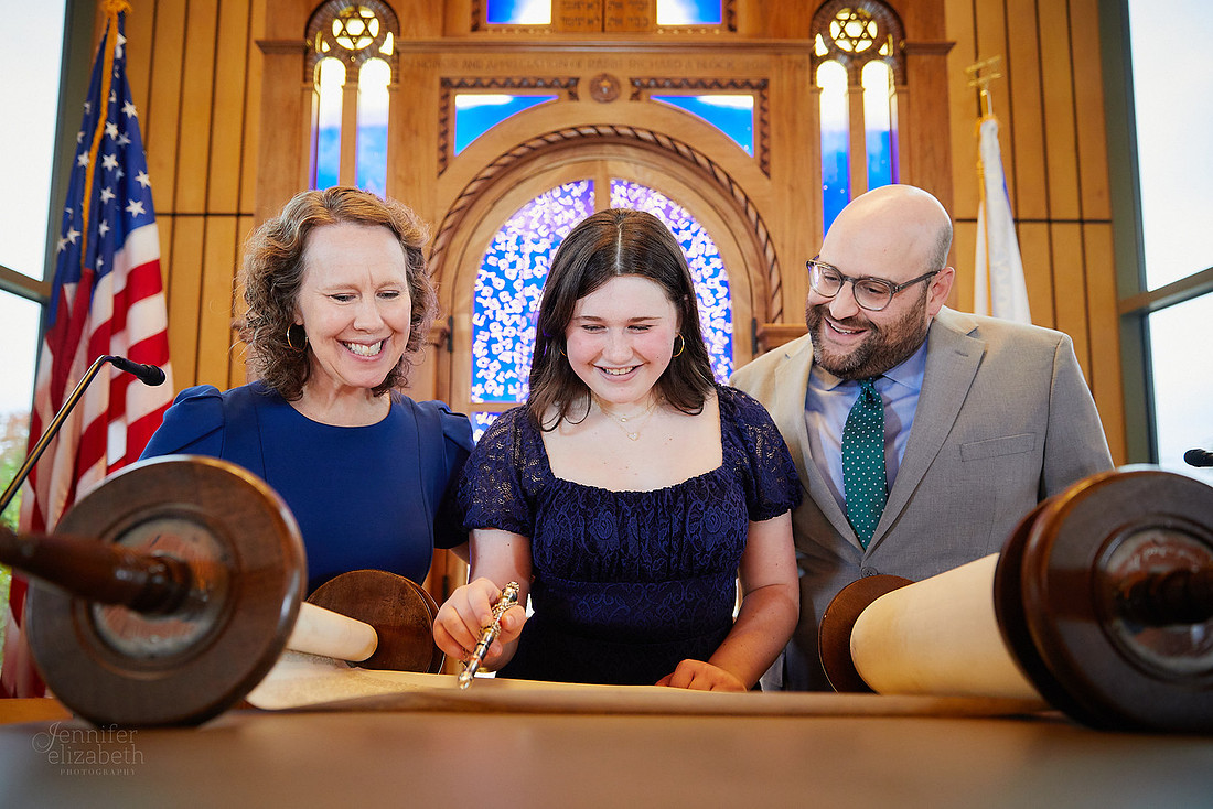 Evie: Bat Mitzvah Portraits at Congregation Mishkan Or in Beachwood