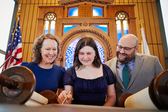 Evie: Bat Mitzvah Portraits at Congregation Mishkan Or in Beachwood