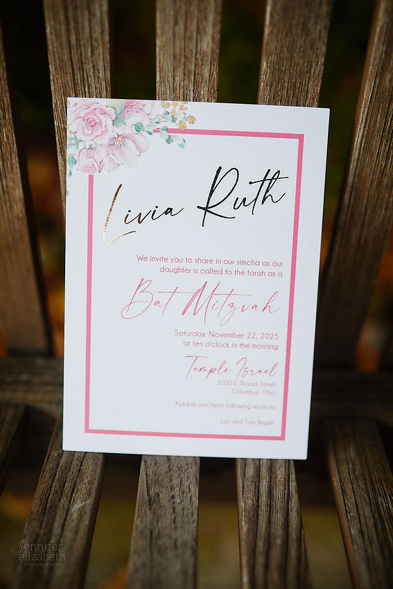 Livia: Bat Mitzvah at Temple Israel and the Hilton Columbus Easton