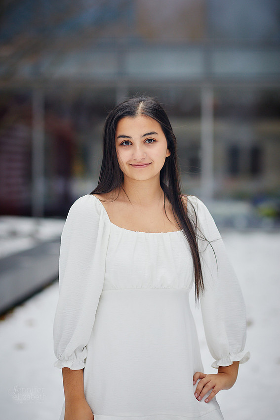 Michelle: Senior Session at the Cleveland Museum of Art and Wade Lagoon