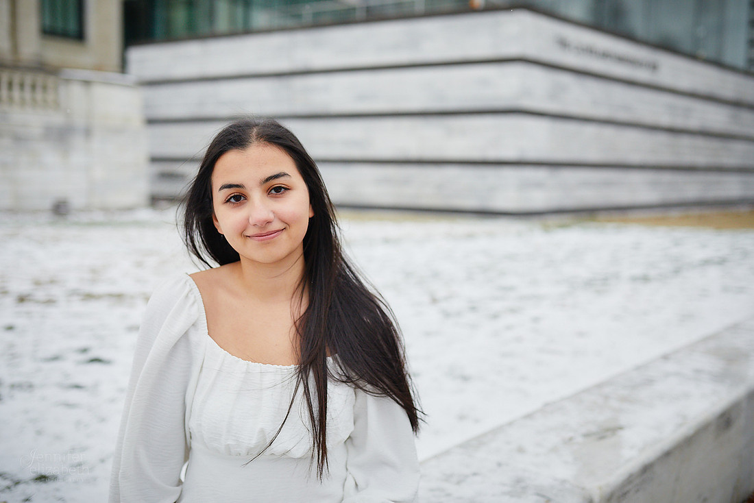 Michelle: Senior Session at the Cleveland Museum of Art and Wade Lagoon
