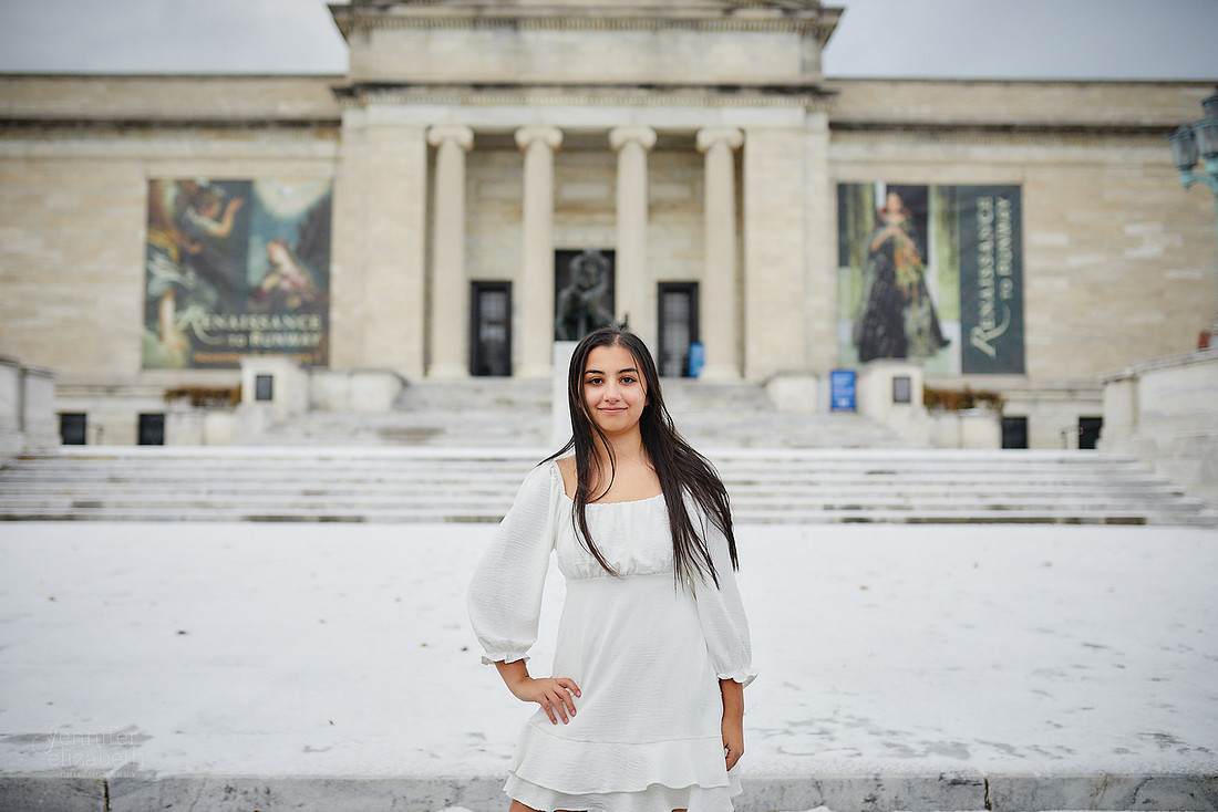 Michelle: Senior Session at the Cleveland Museum of Art and Wade Lagoon