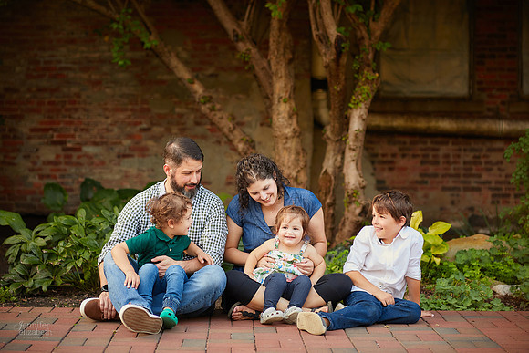 The R/K Family: Portrait Session in Downtown Chagrin Falls