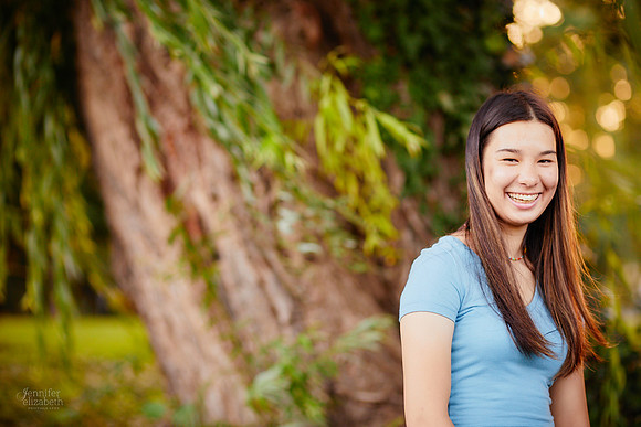 Christina: Senior Portrait Session at the Cleveland Museum of Art and Wade Lagoon