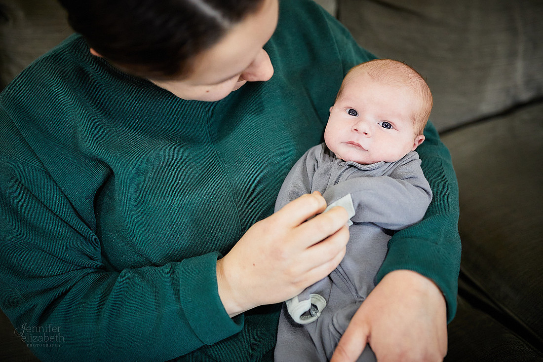 Baby Charlie: Lifestyle Newborn Session in Twinsburg, Ohio