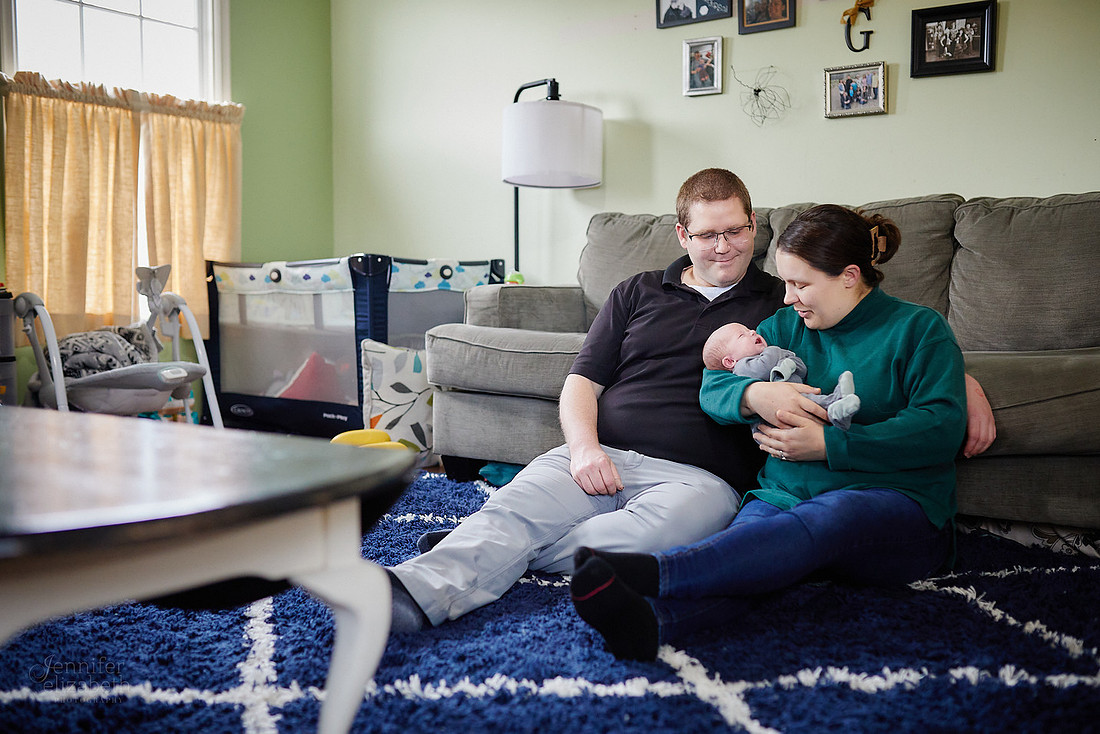Baby Charlie: Lifestyle Newborn Session in Twinsburg, Ohio
