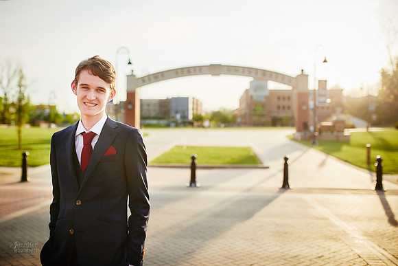 Jameson: Graduation Senior Portrait Session at Kent State University