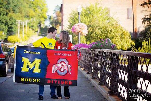 Bethany & Brett: Engagement Session in Chagrin Falls, Ohio