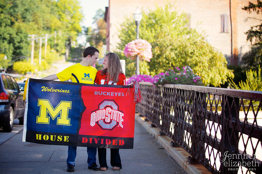 Bethany & Brett: Engagement Session in Chagrin Falls, Ohio