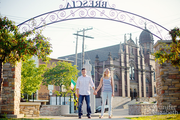 Kim & Anthony Portrait Session in Little Italy, Cleveland