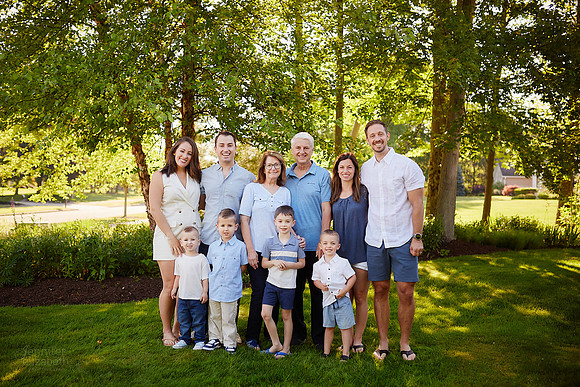 The S Family: Backyard Portrait Session in Solon