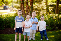 The S Family: Backyard Portrait Session in Solon