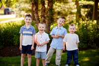 The S Family: Backyard Portrait Session in Solon