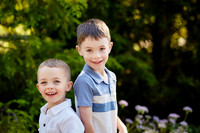 The S Family: Backyard Portrait Session in Solon
