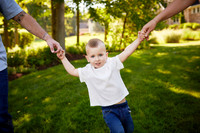 The S Family: Backyard Portrait Session in Solon