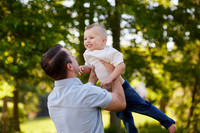 The S Family: Backyard Portrait Session in Solon