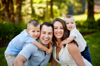 The S Family: Backyard Portrait Session in Solon