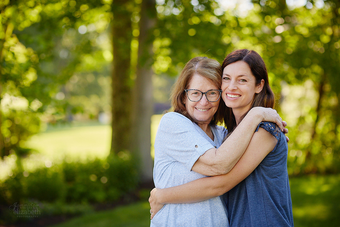 The S Family: Backyard Portrait Session in Solon