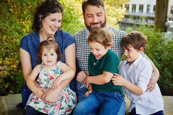 The R/K Family: Portrait Session in Downtown Chagrin Falls
