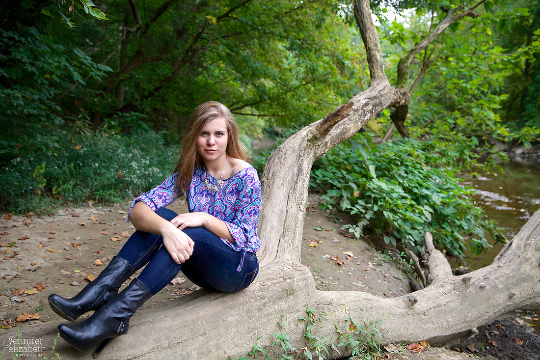 Olesya's Senior Session in Jeffrey Park in Bexley, Ohio