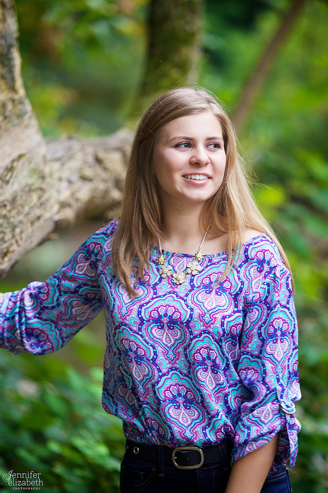 Olesya's Senior Session in Jeffrey Park in Bexley, Ohio