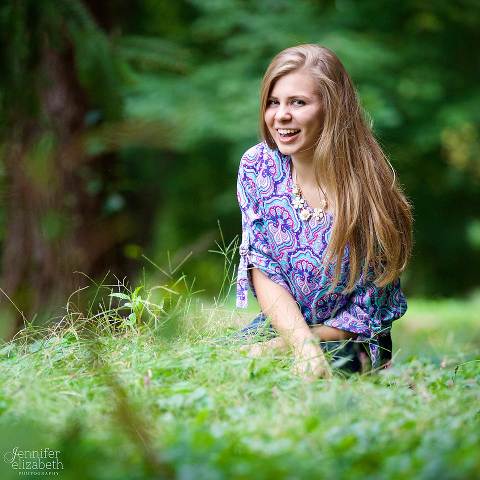 Olesya's Senior Session in Jeffrey Park in Bexley, Ohio