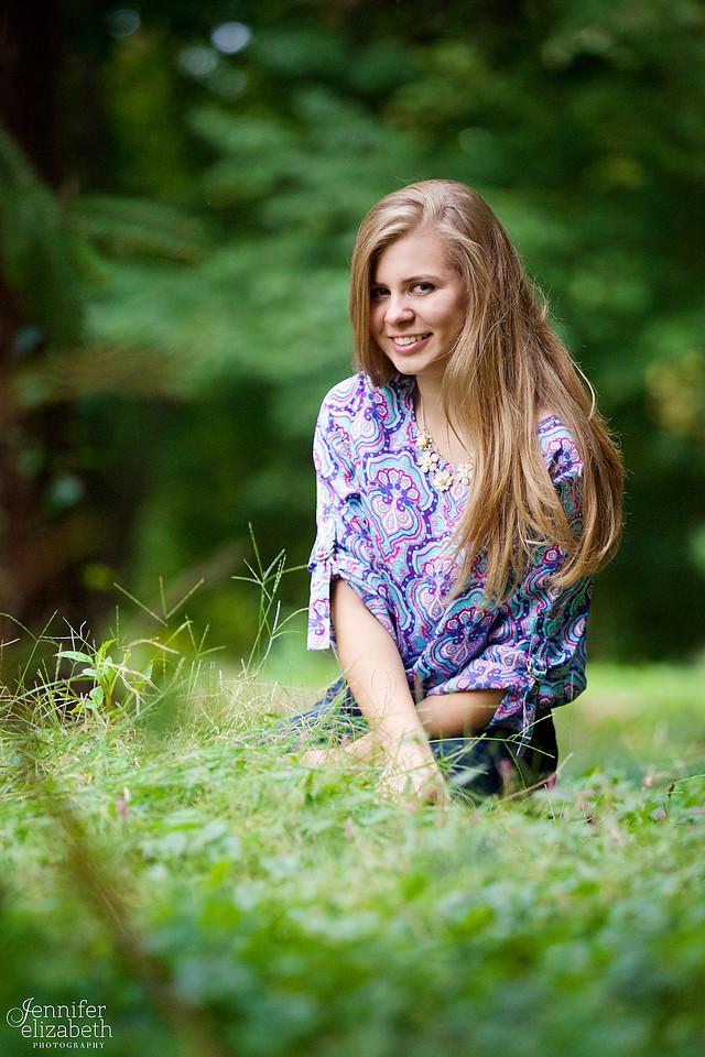 Olesya's Senior Session in Jeffrey Park in Bexley, Ohio