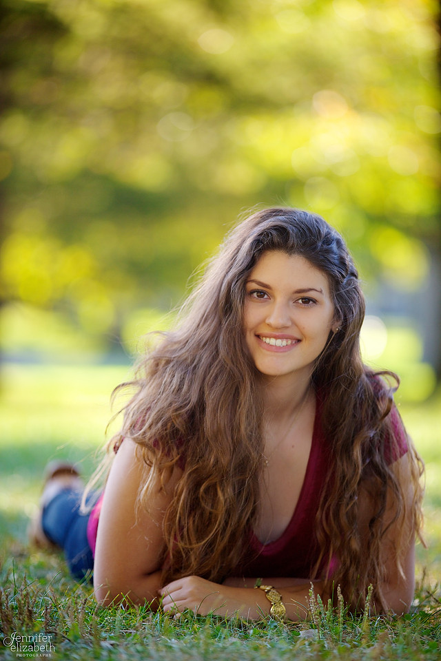 Lily' Senior Session in Goodale Park and the Short North