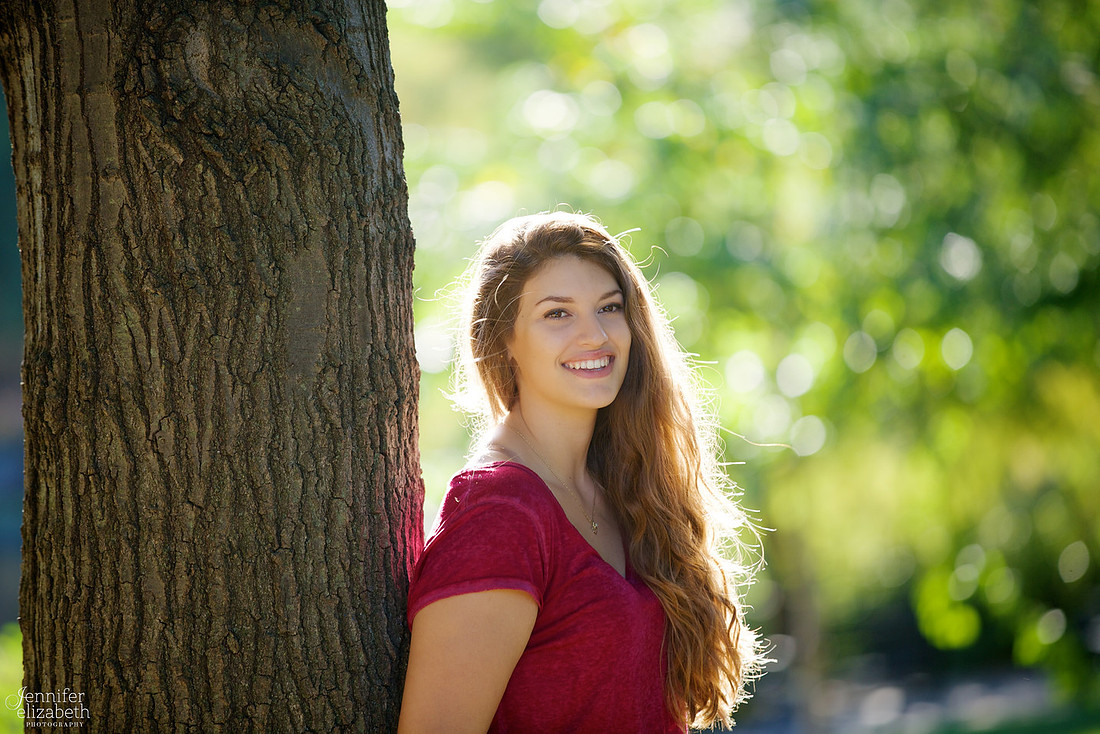 Lily' Senior Session in Goodale Park and the Short North