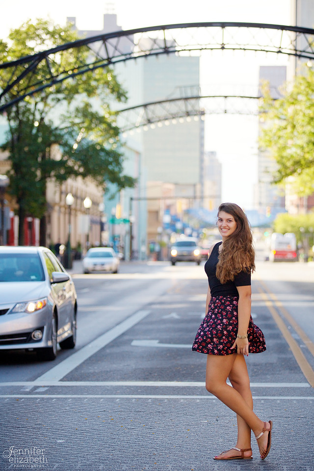 Lily' Senior Session in Goodale Park and the Short North