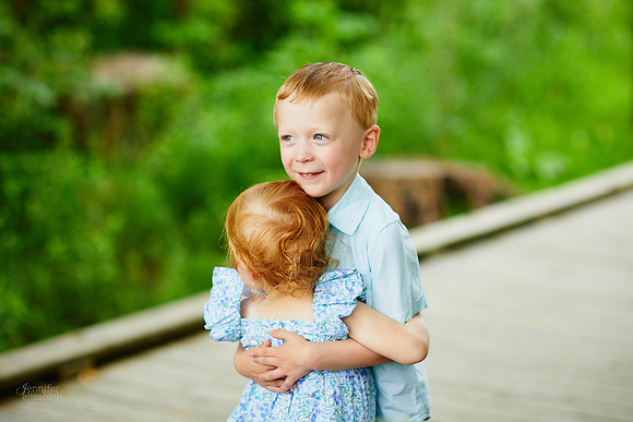 The E Family: Portrait Session at Liberty Ledges Park in Twinsburg