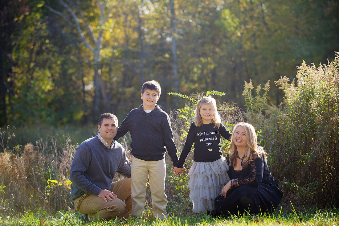 Fall Family Portrait Session in Granville, Ohio near Columbus
