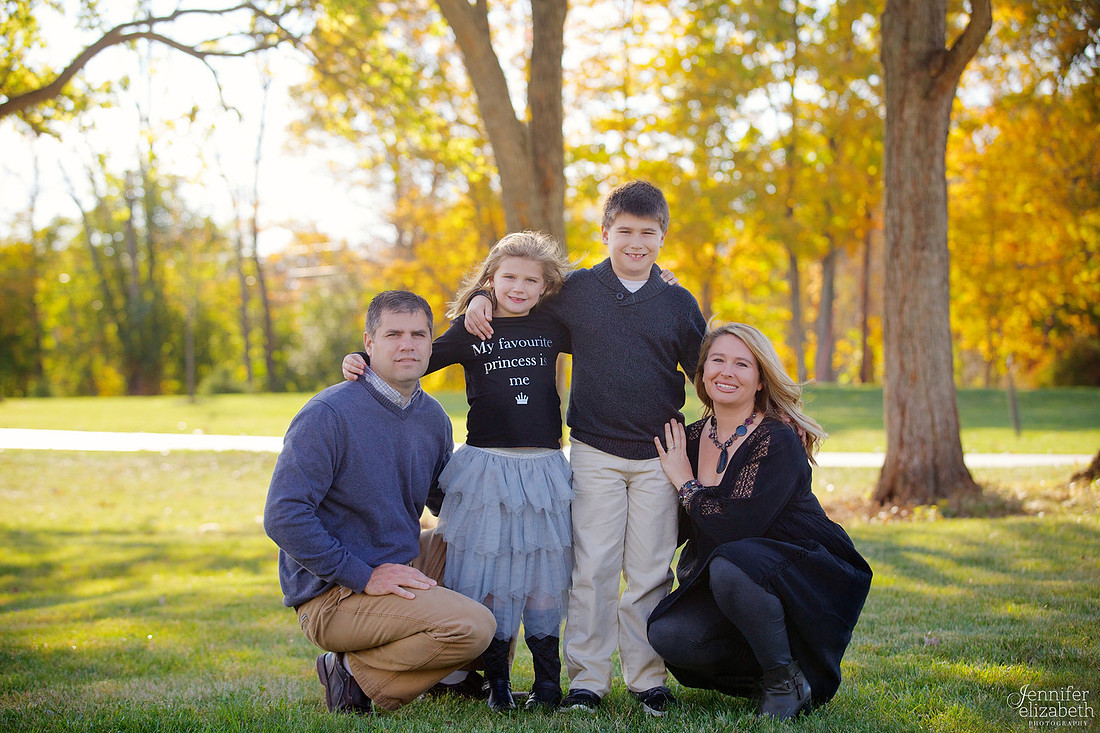 Fall Family Portrait Session in Granville, Ohio near Columbus