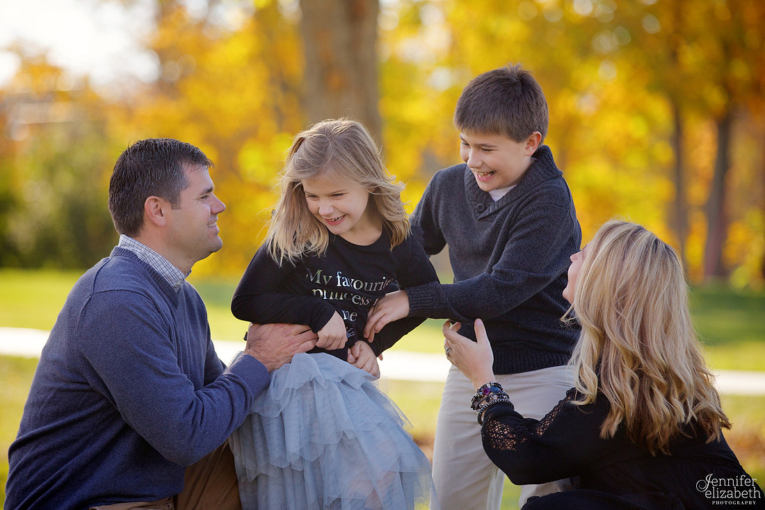 Fall Family Portrait Session in Granville, Ohio near Columbus