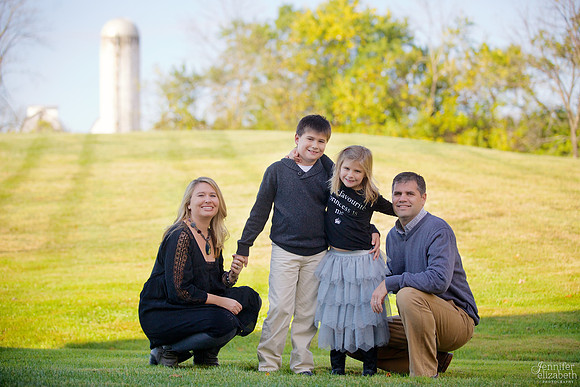 The L Family Portrait Session in Granville, Ohio