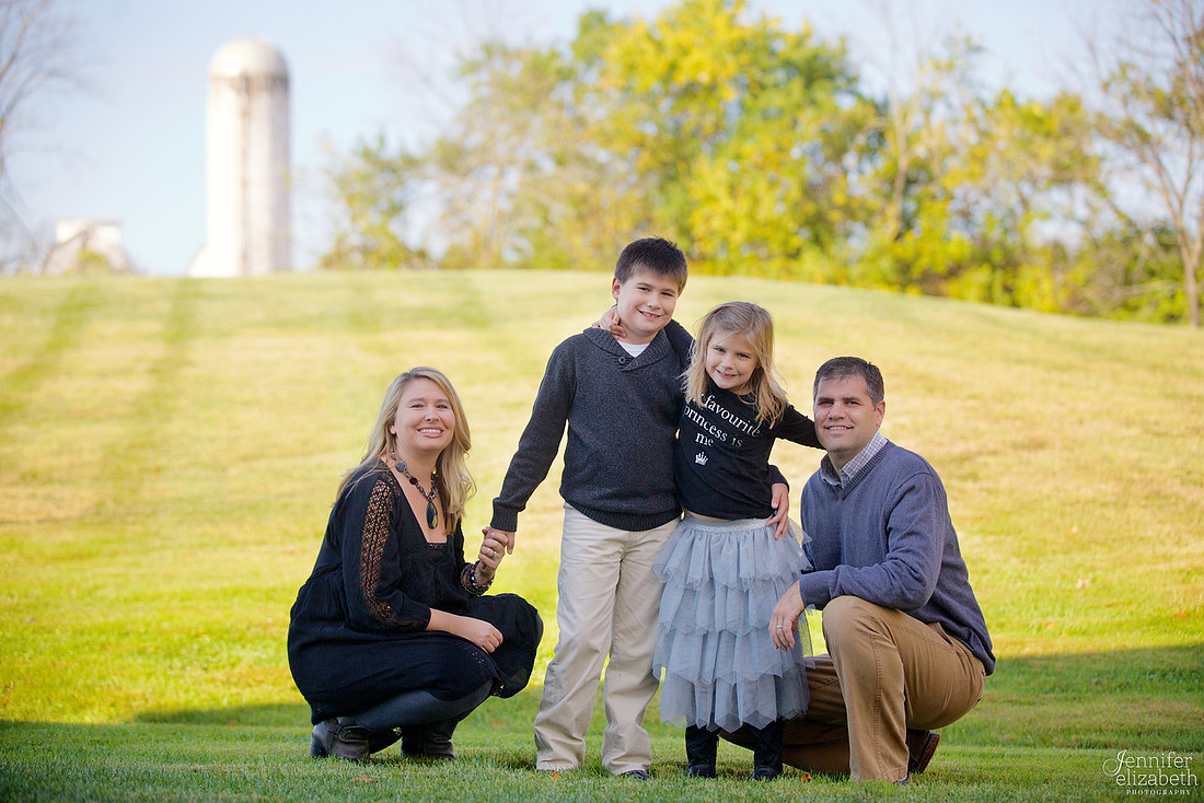 Fall Family Portrait Session in Granville, Ohio near Columbus