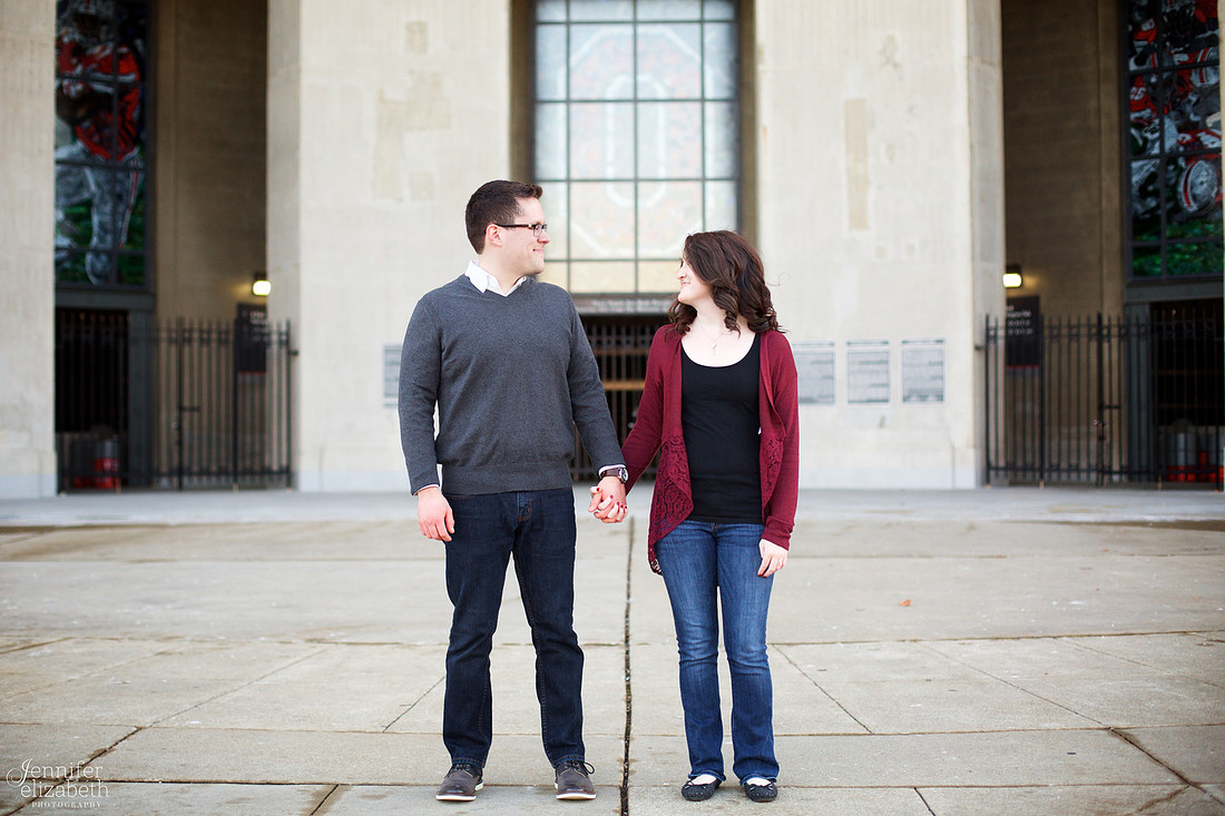 Heather & Jackson Engagement at Ohio State University