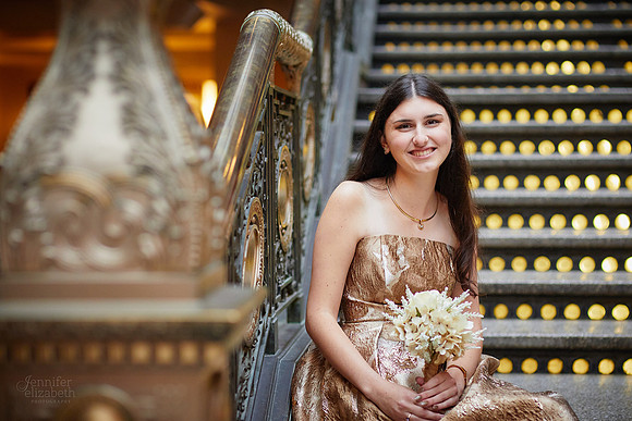 Sofia: Senior Session at the Hyatt Regency Cleveland at The Arcade