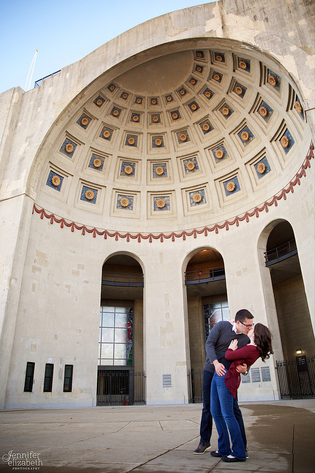 Heather & Jackson Engagement at Ohio State University