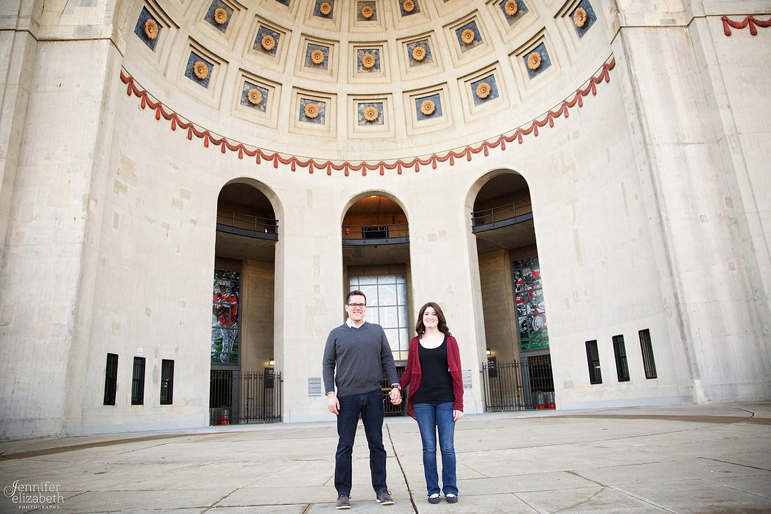 Heather & Jackson Engagement at Ohio State University