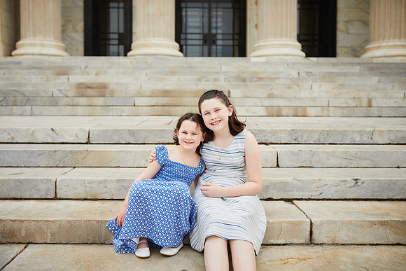 The L Family: Portrait Session at Wade Lagoon and the Cleveland Museum of Art