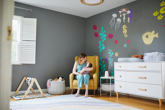 Baby M: Lifestyle At Home Newborn Session in Bay Village