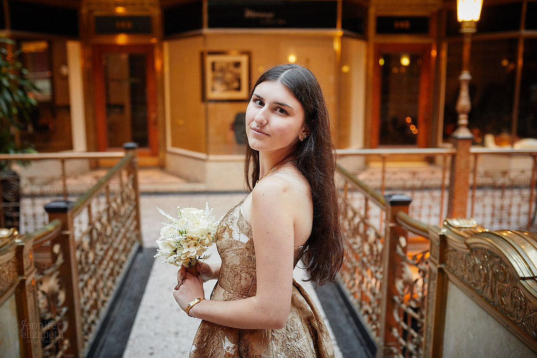 Sofia: Senior Session at the Hyatt Regency Cleveland at The Arcade